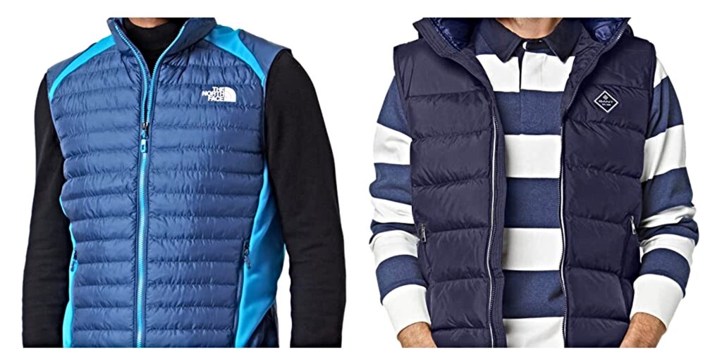 Chaleco de plumas North Face vs Chaleco de Plumas Gant